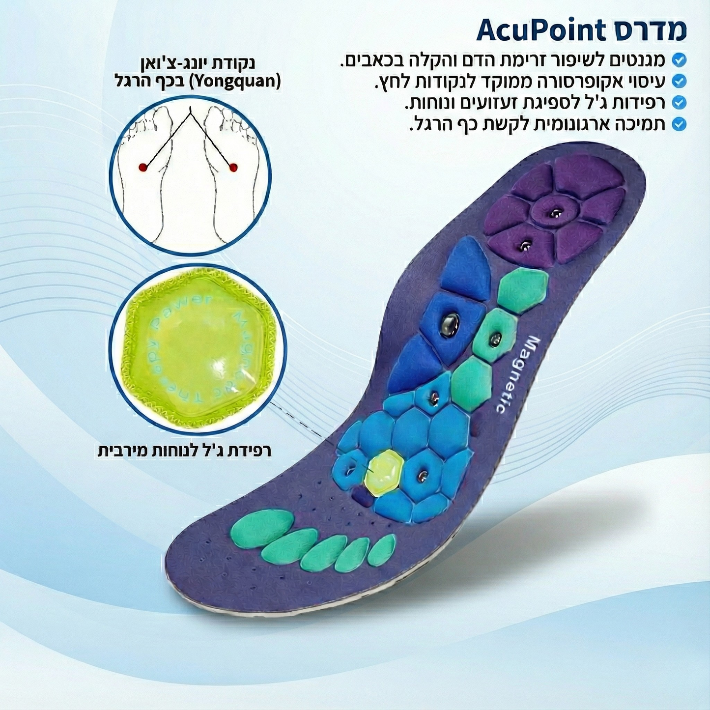 AcuPoint - מדרס רפלקסולוגי