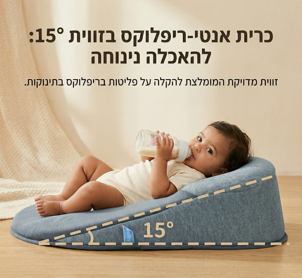 כרית BabyNest - תמיכה להאכלה ולריפלוקס